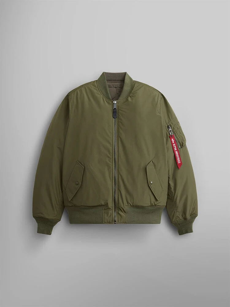 REVERSIBLE ONION QUILTED MA-1 BOMBER JACKET - Image 9