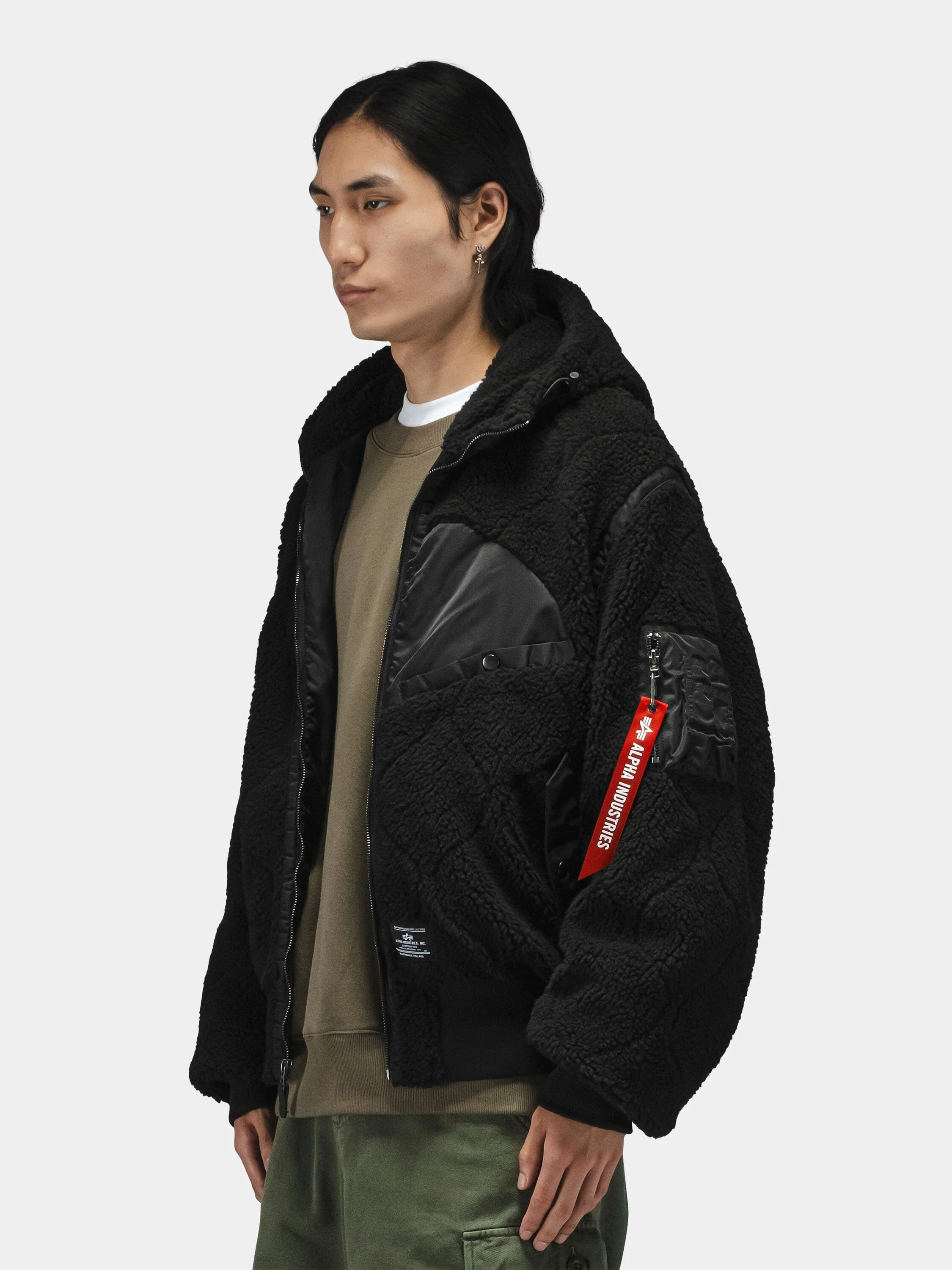 SHERPA ONION QUILTING FLIGHT JACKET - Image 3