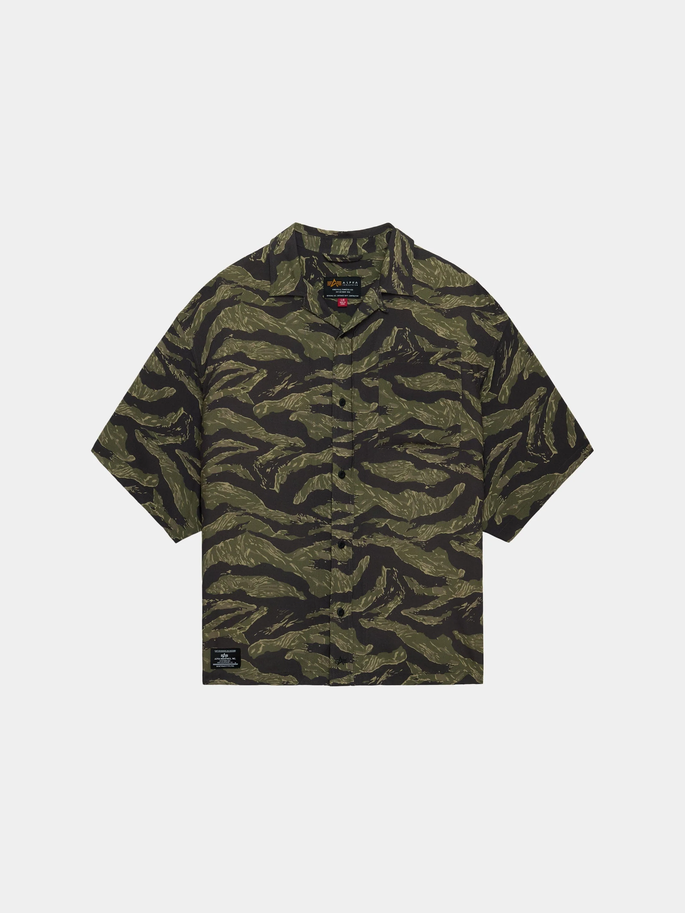 CAMO RELAXED CAMP SHORT SLEEVE SHIRT - Image 7