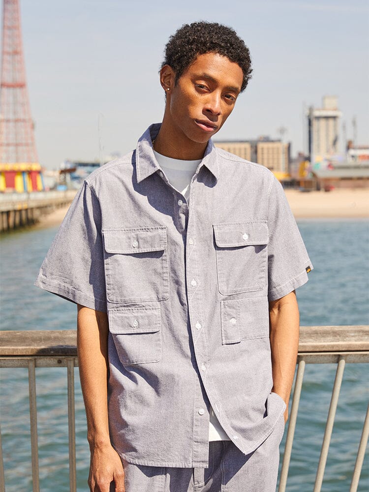 SHORT SLEEVE MULTI POCKET SHIRT - Image 13