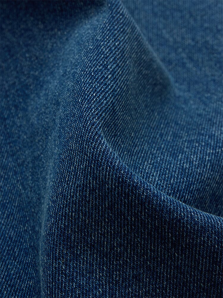 DENIM RELAXED MIXED MEDIA FLIGHT JACKET - Image 7