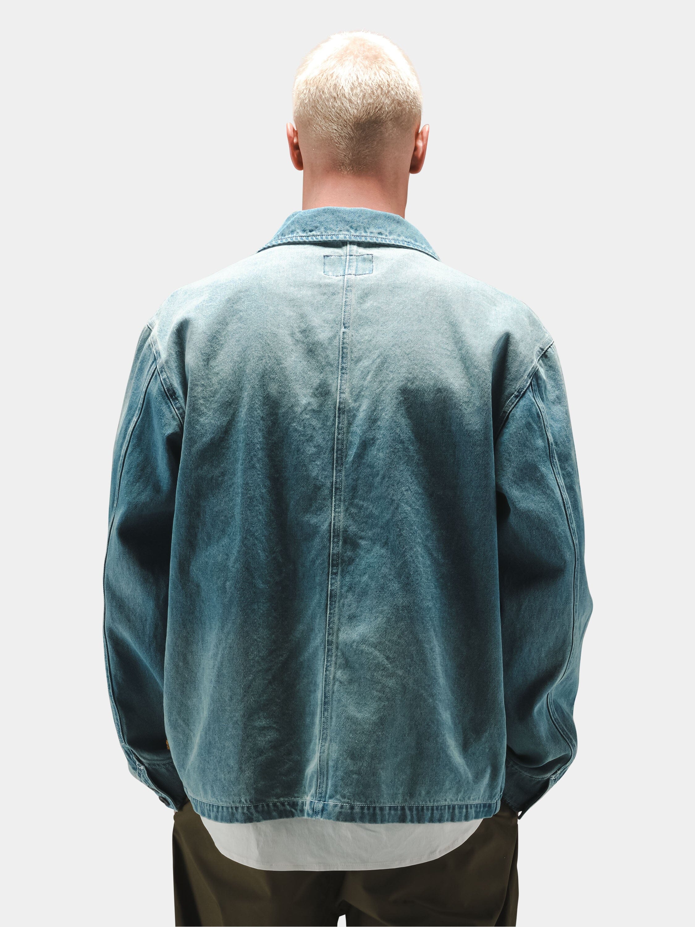 DENIM RELAXED CHORE COAT - Image 4