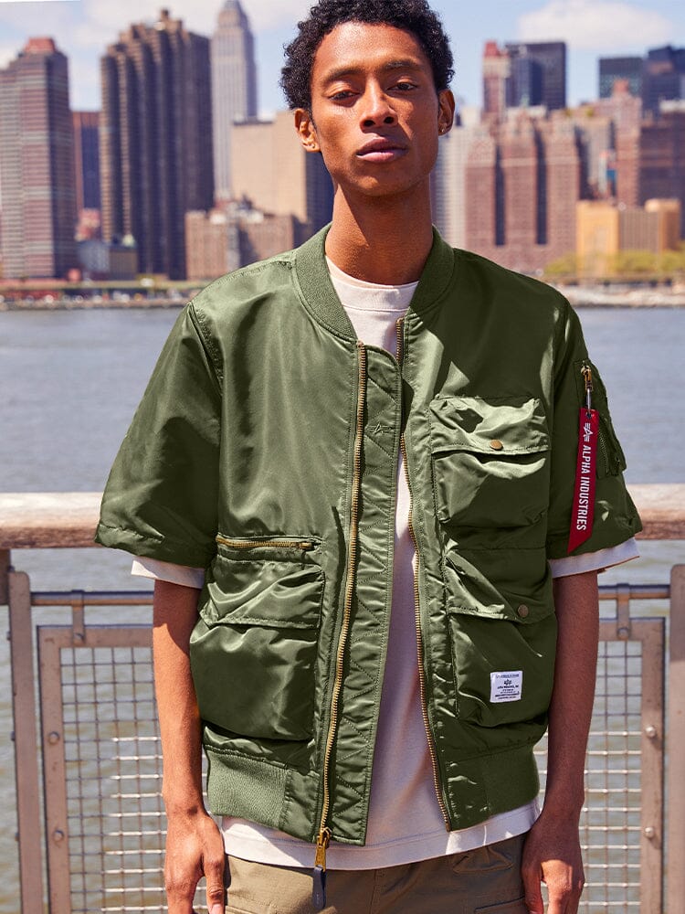L-2B SHORT SLEEVE BOMBER JACKET - Image 14