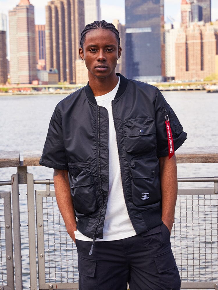 L-2B SHORT SLEEVE BOMBER JACKET - Image 2