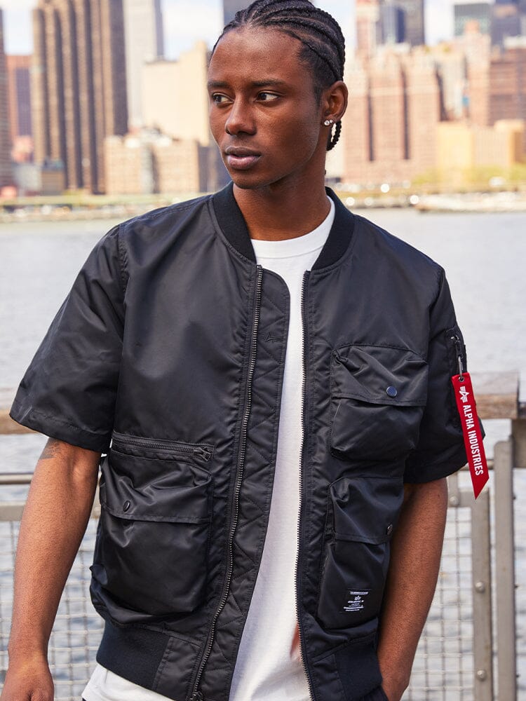 L-2B SHORT SLEEVE BOMBER JACKET - Image 3