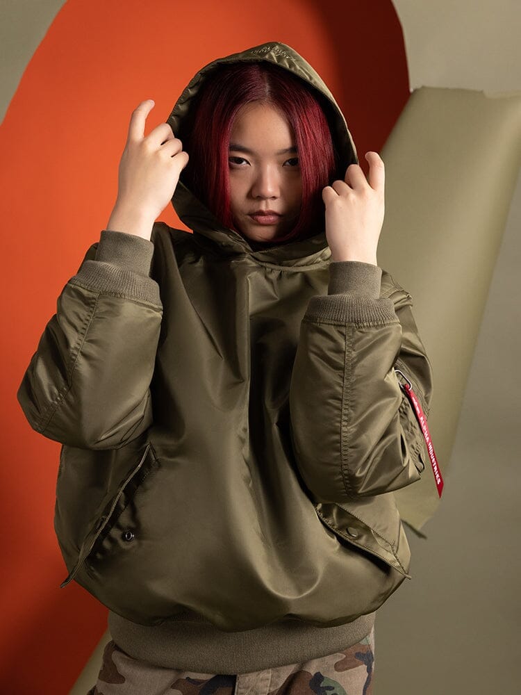 PULL-OVER MA-1 JACKET HOODIE - Image 13