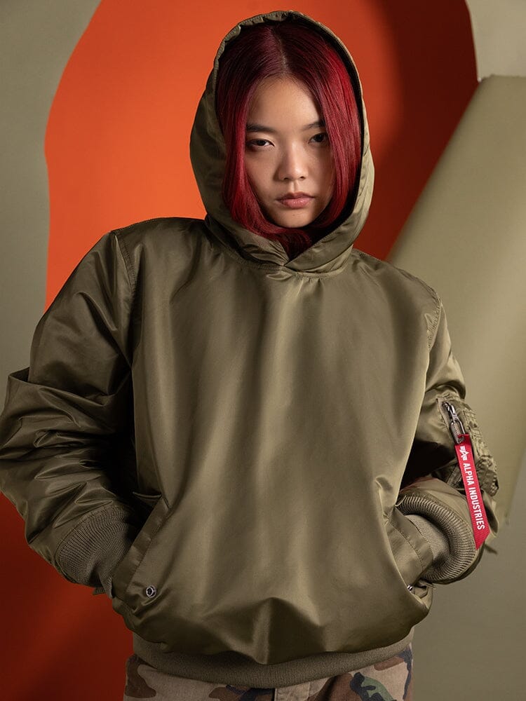 PULL-OVER MA-1 JACKET HOODIE - Image 14