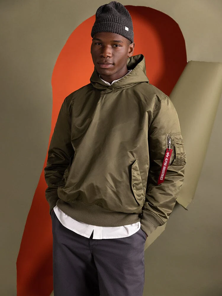 PULL-OVER MA-1 JACKET HOODIE - Image 8