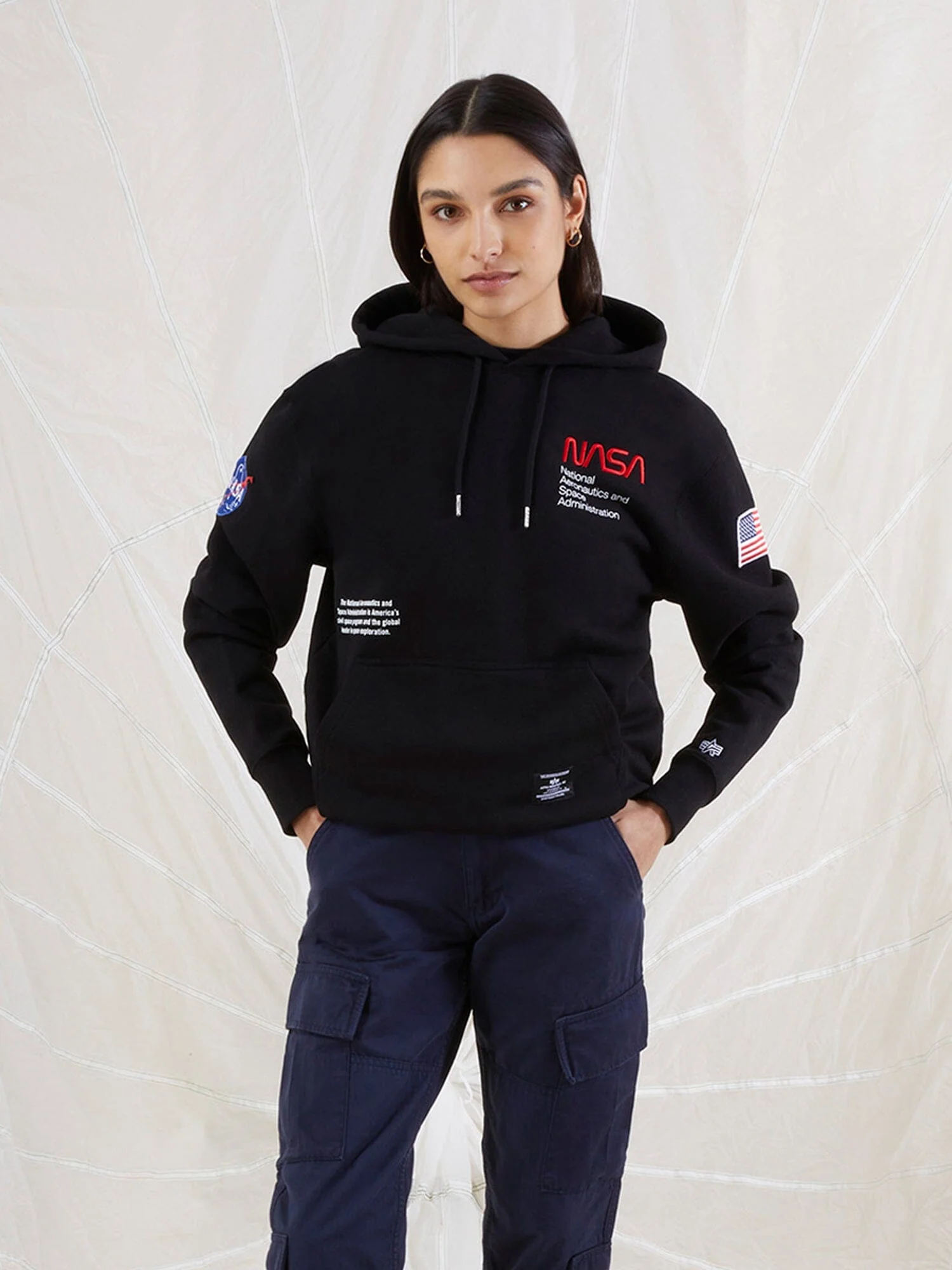NASA WORM LOGO HOODIE - Image 4
