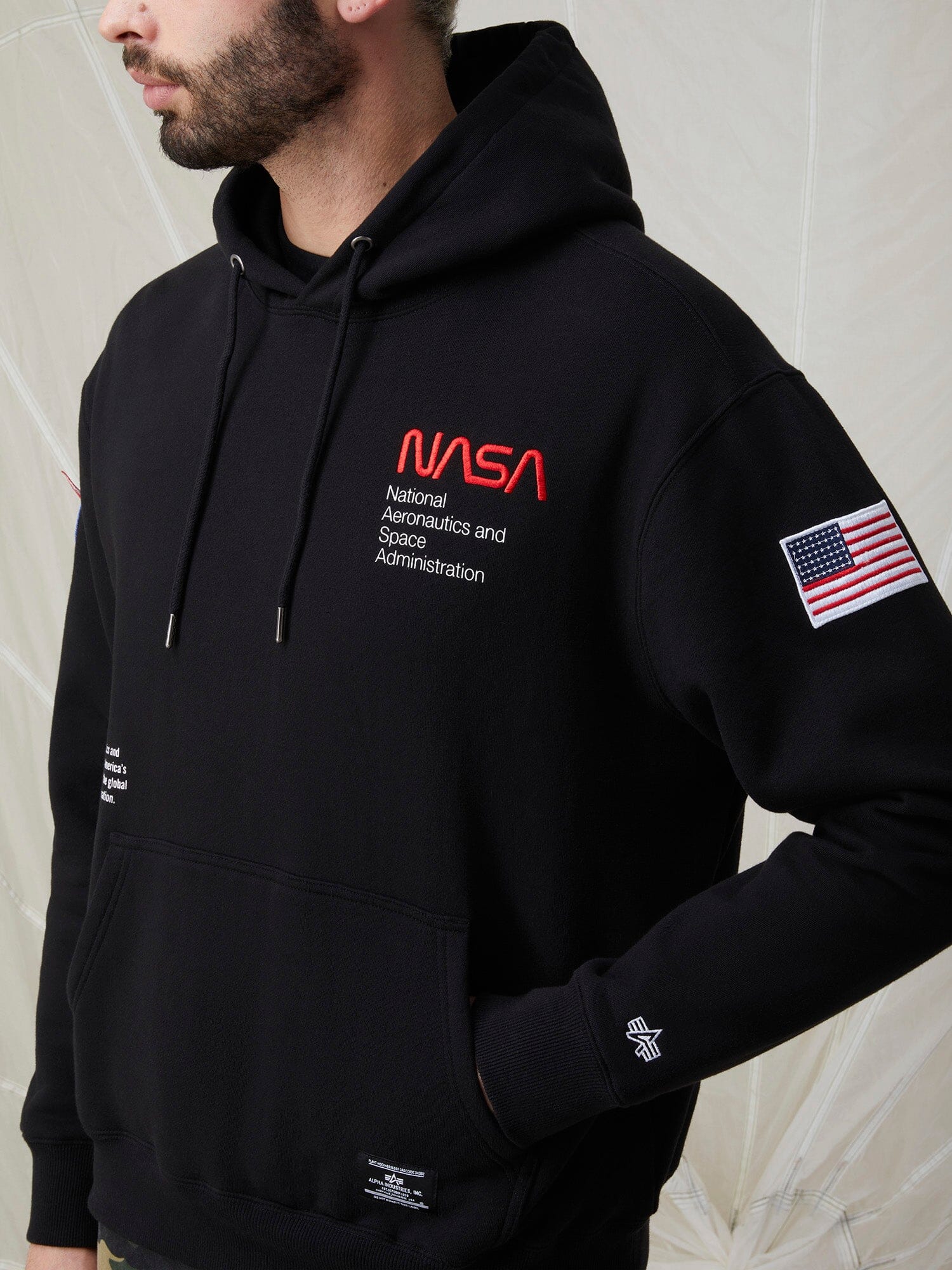 NASA WORM LOGO HOODIE - Image 8