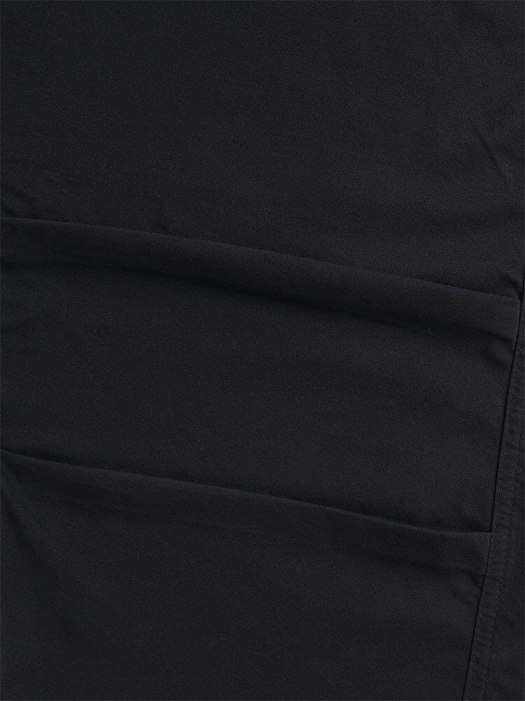 WOMEN'S BARREL LEG PANTS (BLACK) - Image 4