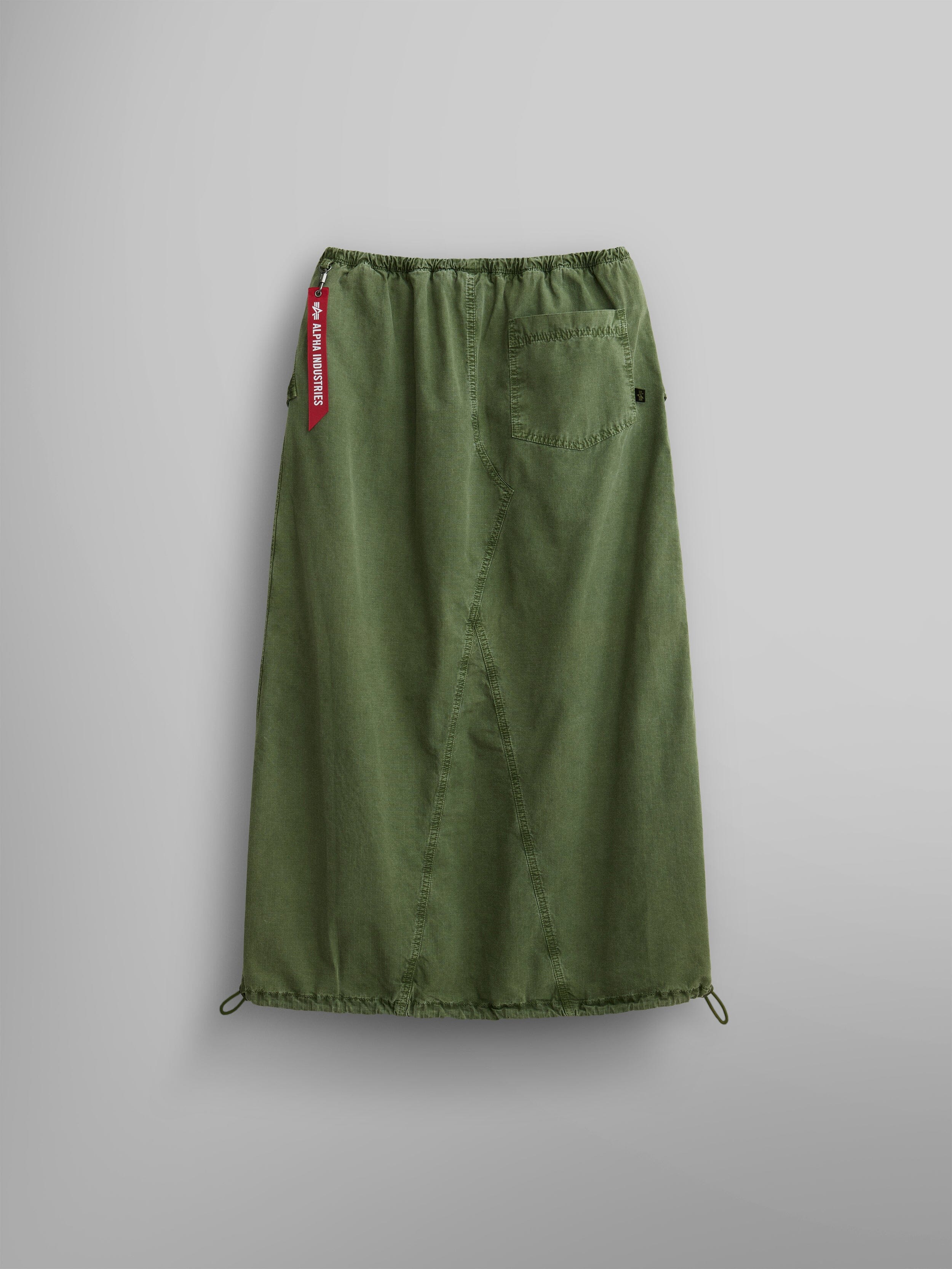 DRAWCORD SKIRT WOMENS (OG-107 GREEN) - Image 4