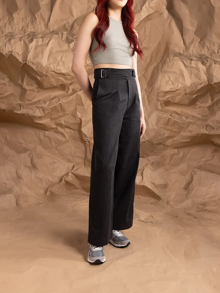 WOMEN'S GURKHA WIDE LEG TROUSER - Image 9