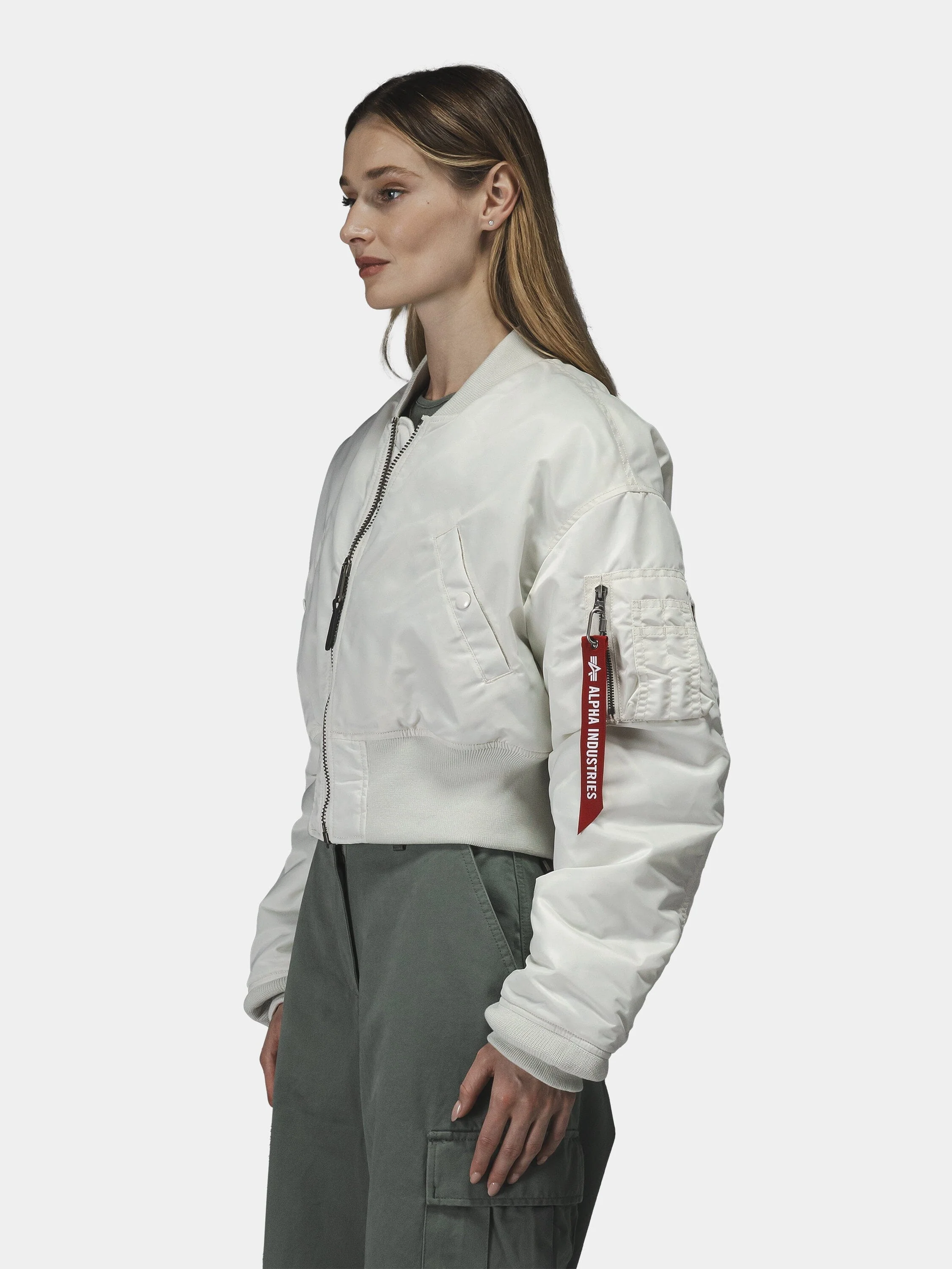 CROPPED MA-1 FLIGHT JACKET WOMENS (SEASONAL) - Image 3