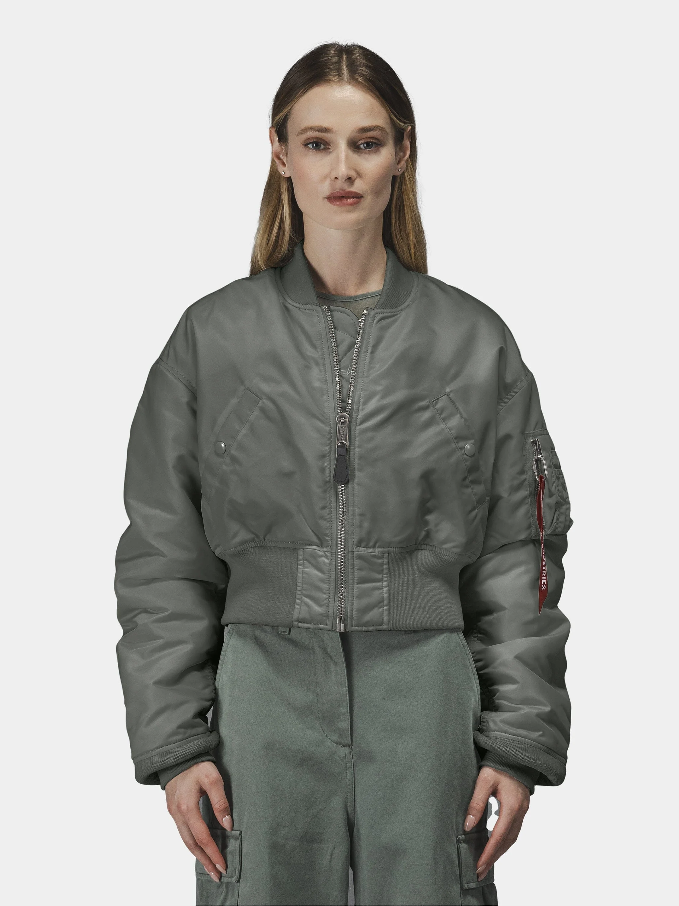 CROPPED MA-1 FLIGHT JACKET WOMENS (SEASONAL) - Image 7