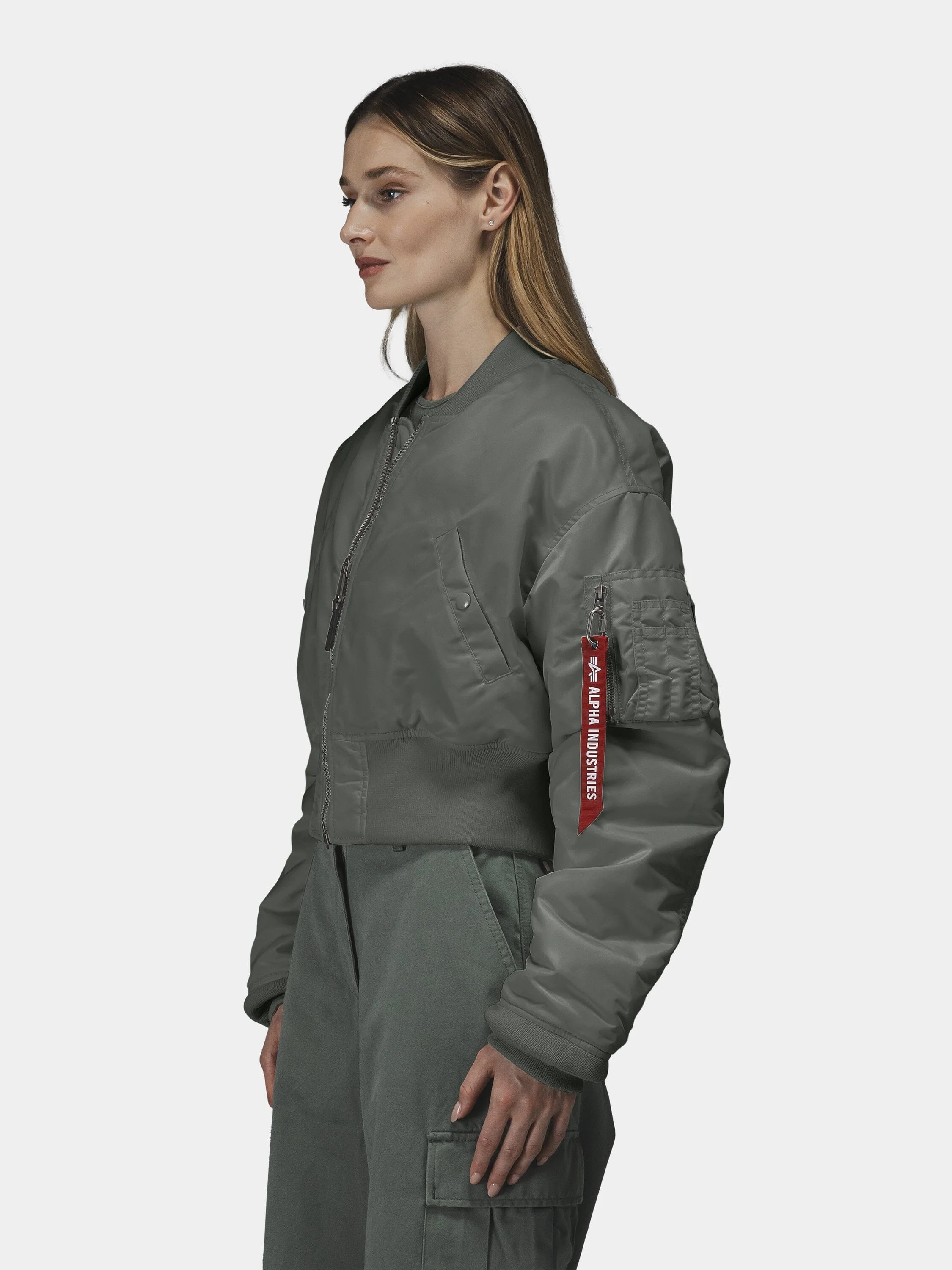 CROPPED MA-1 FLIGHT JACKET WOMENS (SEASONAL) - Image 8