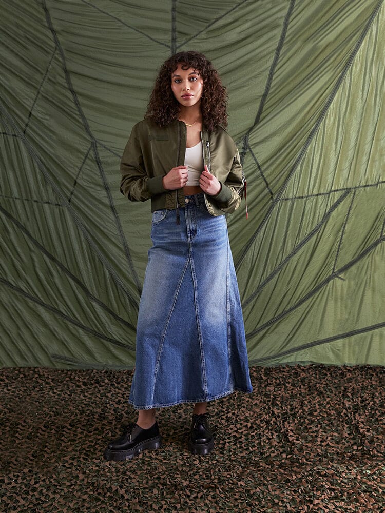 L-2B CROPPED GEN II BOMBER JACKET WOMENS - Image 12