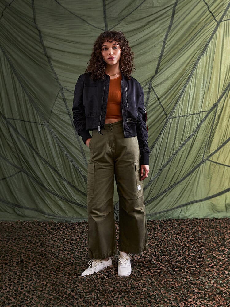 L-2B CROPPED GEN II BOMBER JACKET WOMENS - Image 6
