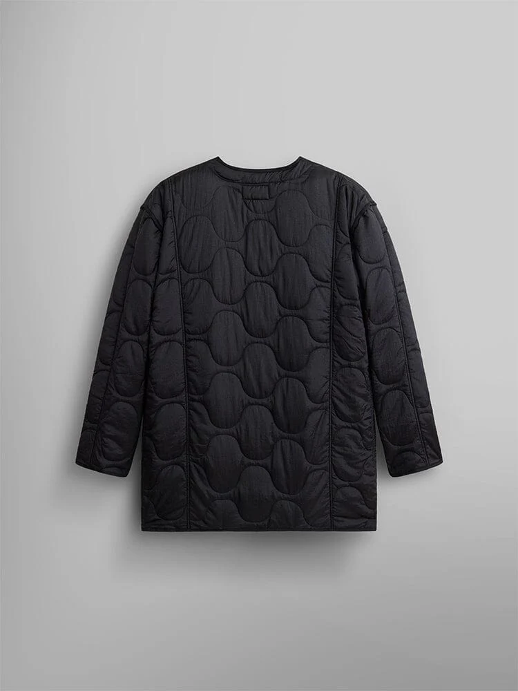 WOMEN'S MIXED MEDIA QUILTED LONG LINER - Image 7