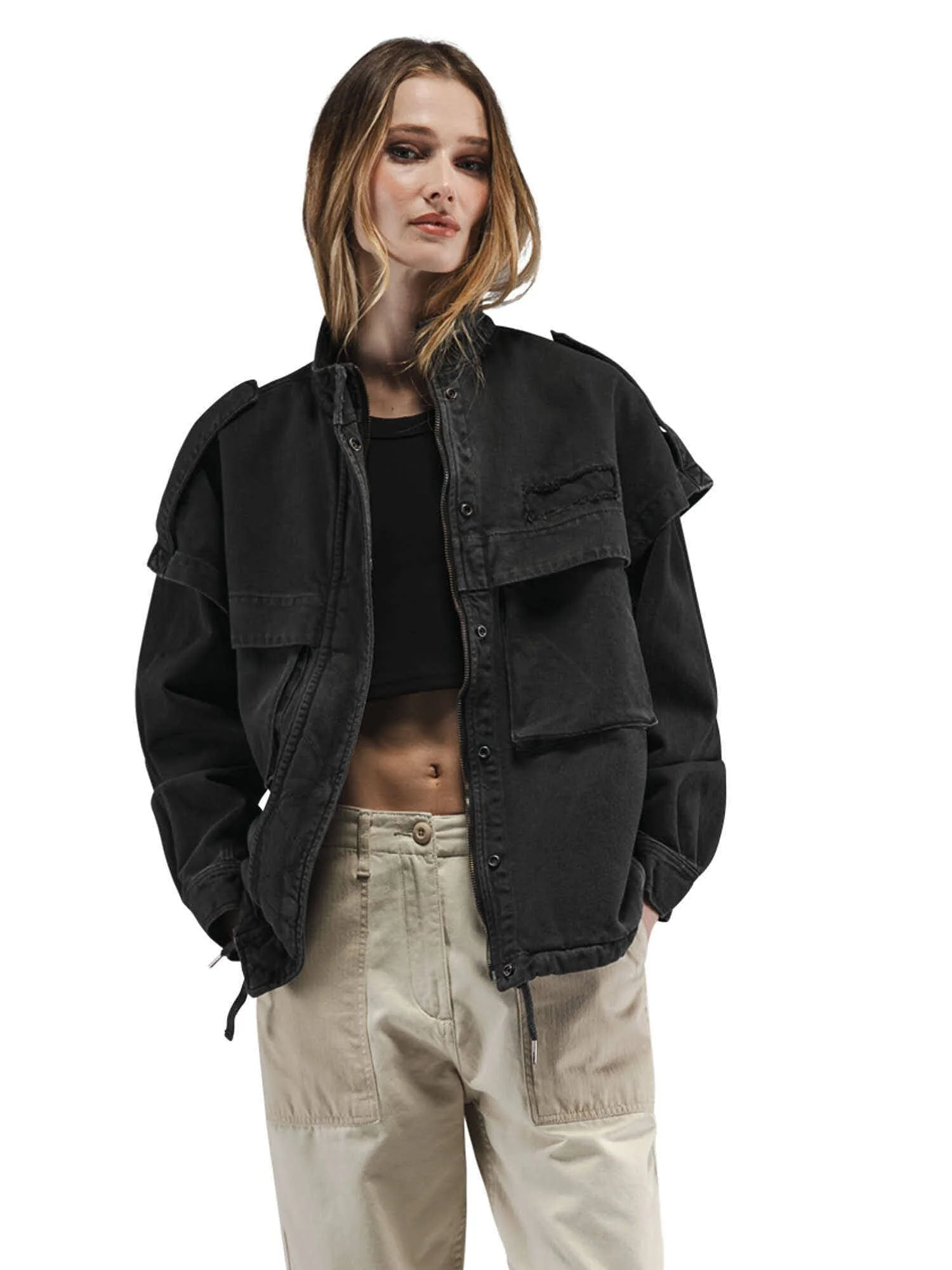 OVERSIZED CTN UTILITY JACKET WOMENS - Image 10