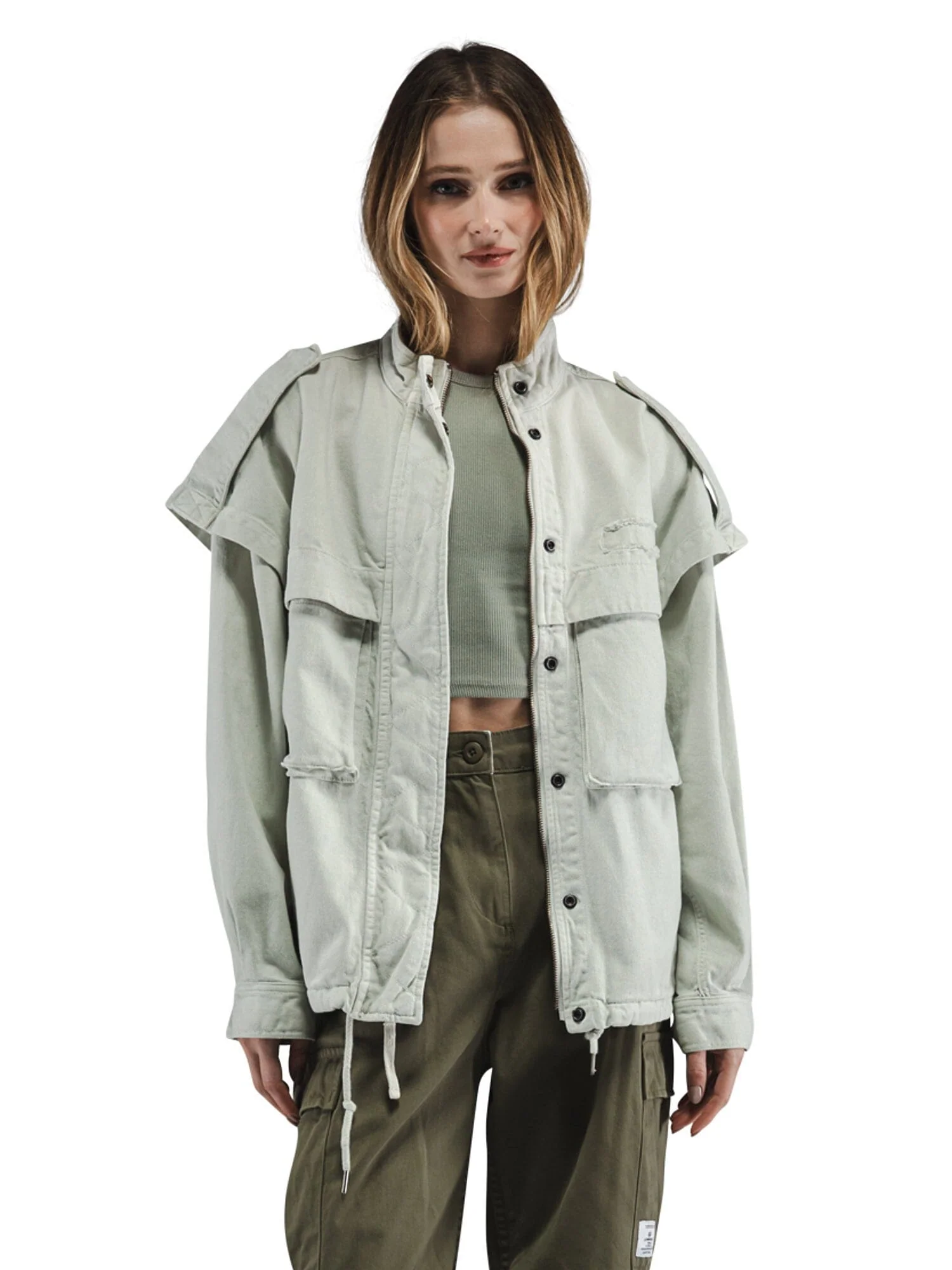 OVERSIZED CTN UTILITY JACKET WOMENS - Image 2