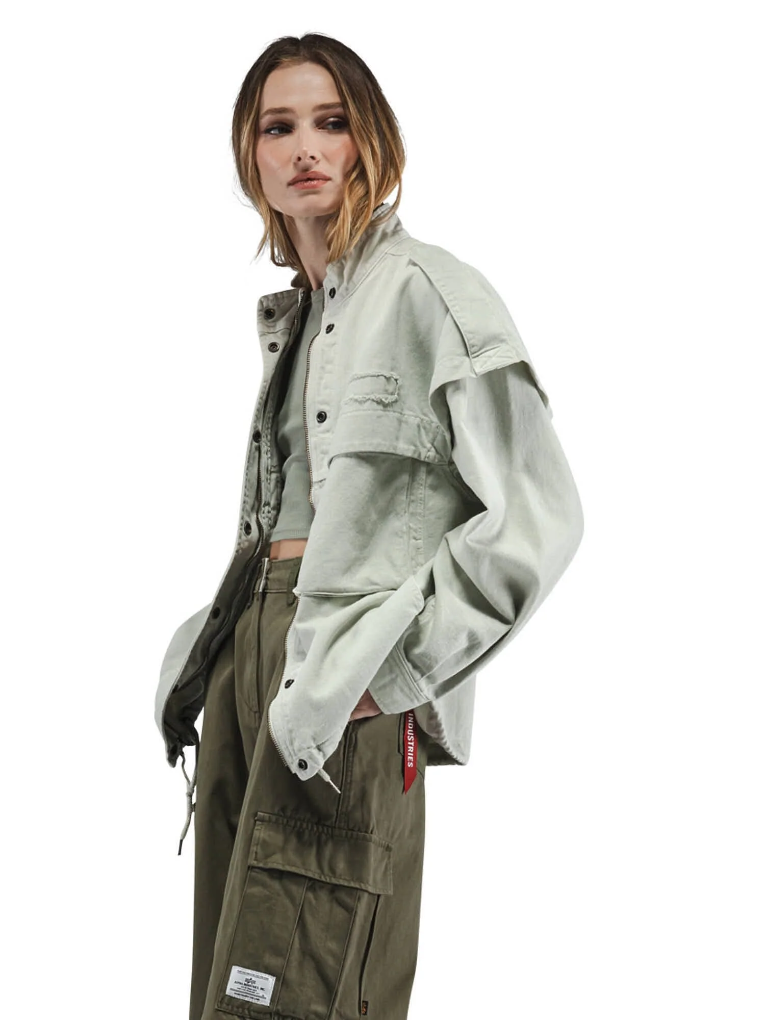 OVERSIZED CTN UTILITY JACKET WOMENS - Image 3