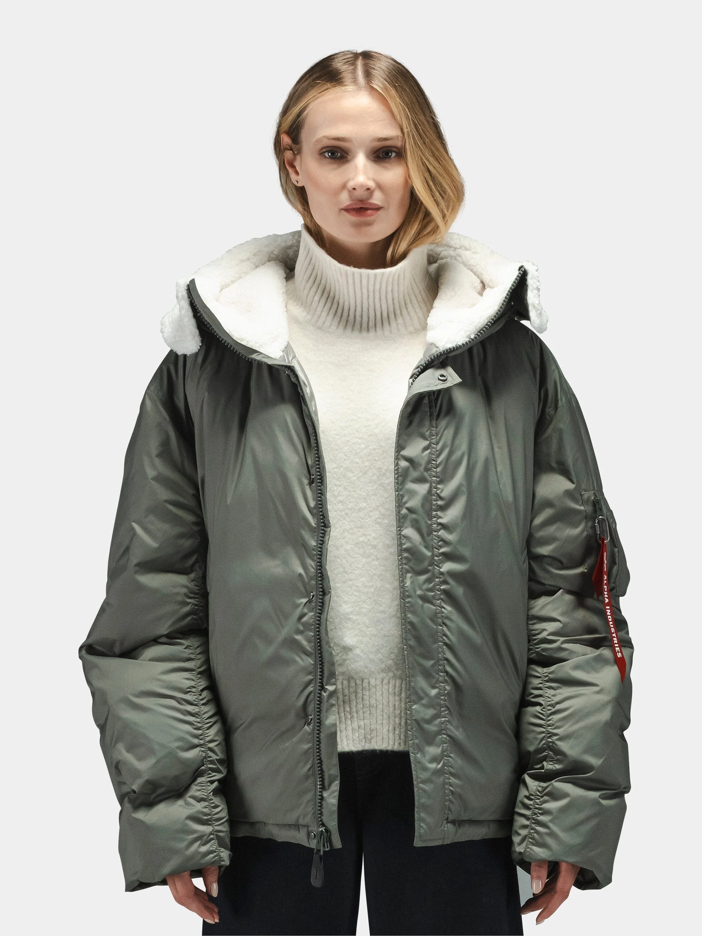 SHORT HYBRID PARKA WOMENS - Image 2