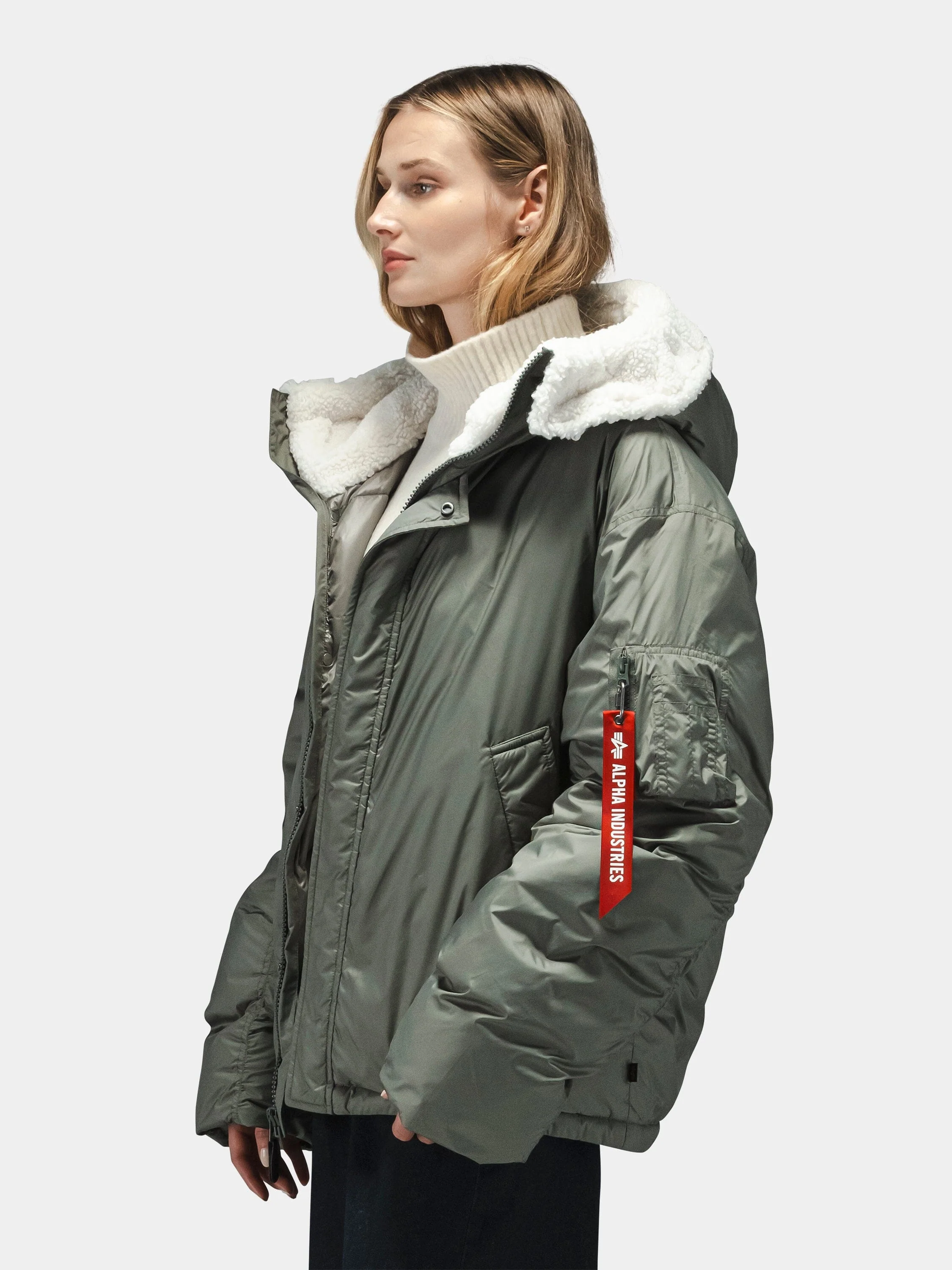 SHORT HYBRID PARKA WOMENS - Image 3