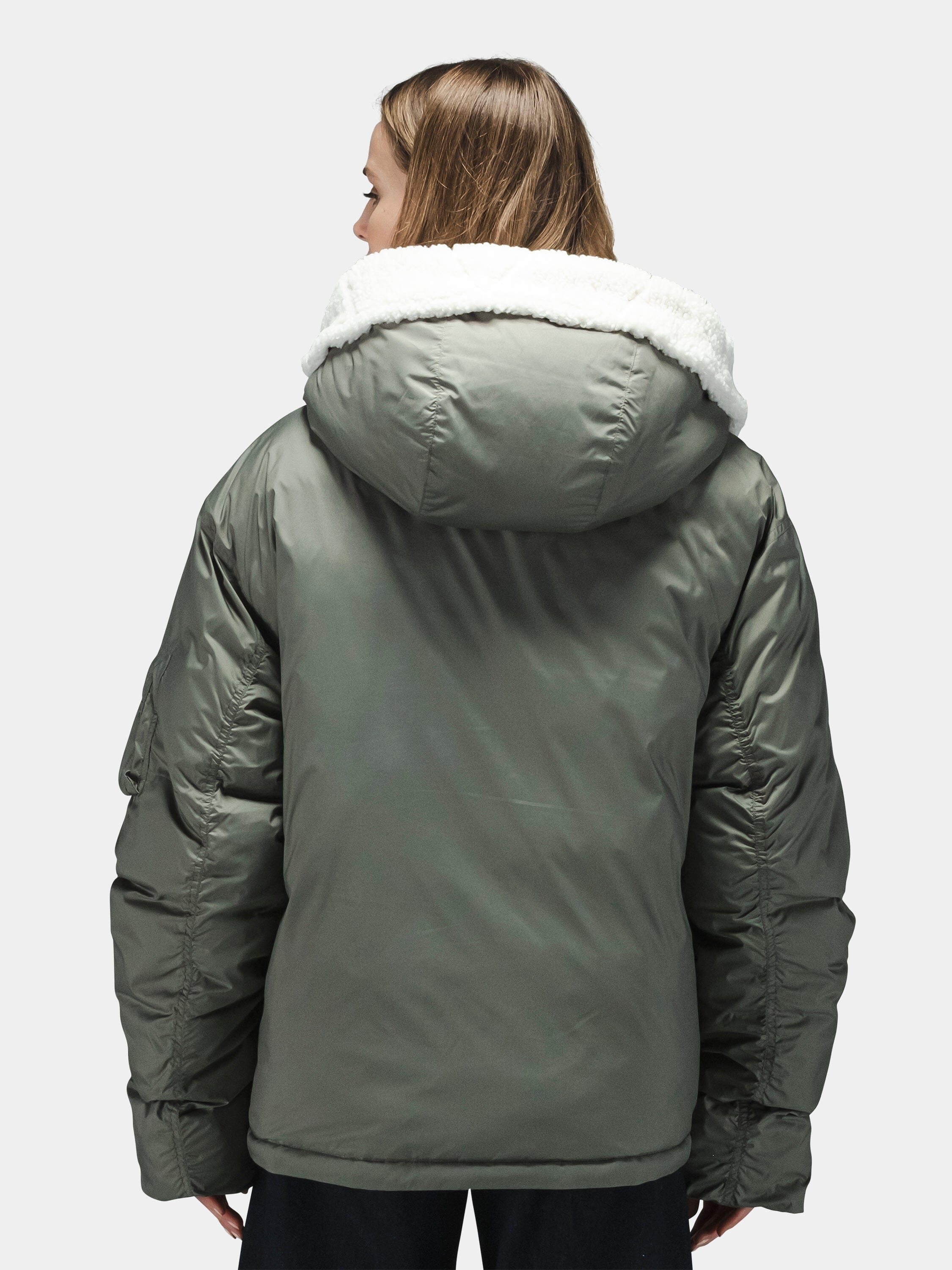 SHORT HYBRID PARKA WOMENS - Image 4