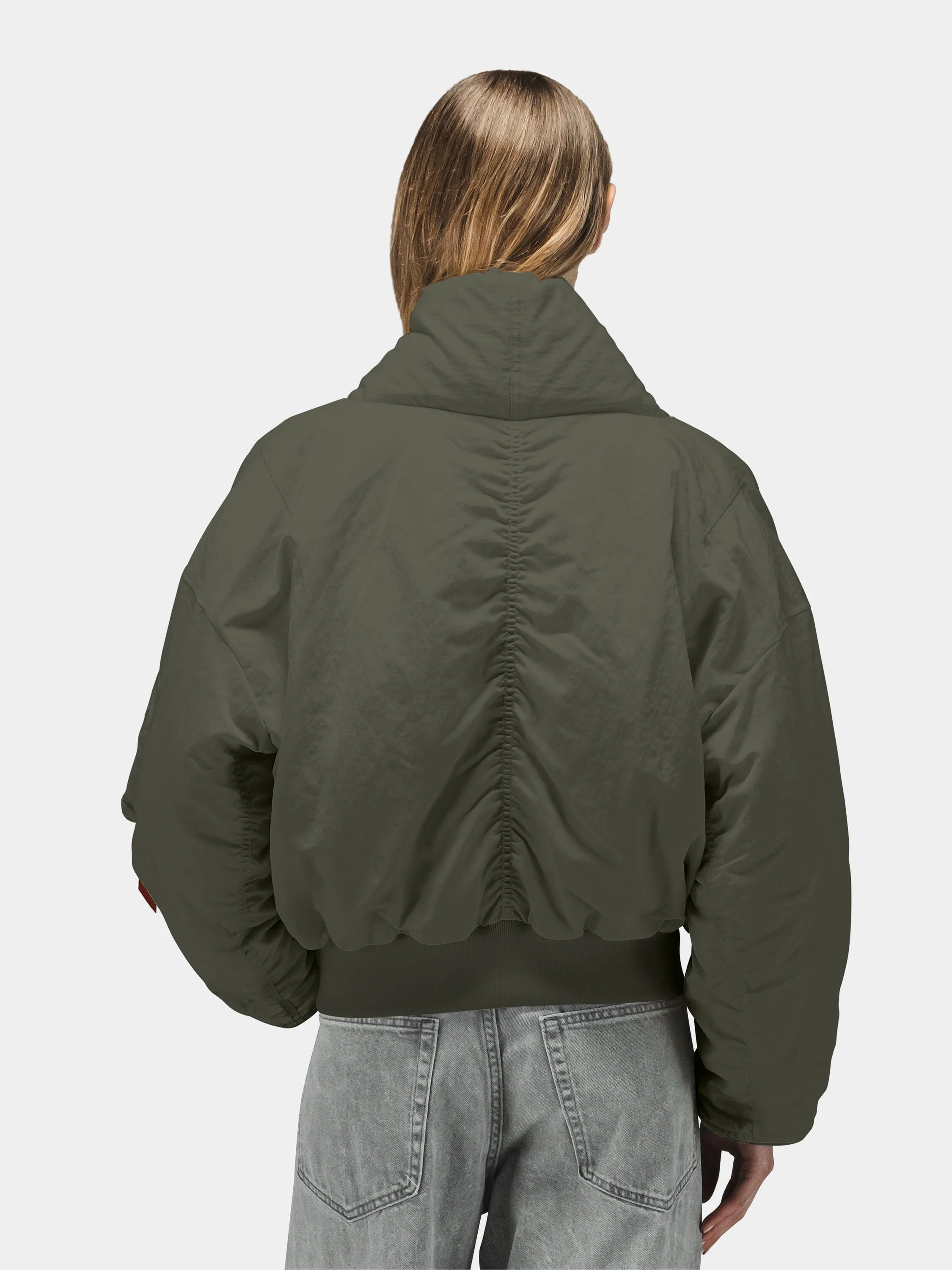 SHAWL COLLAR BOMBER JACKET WOMENS - Image 11