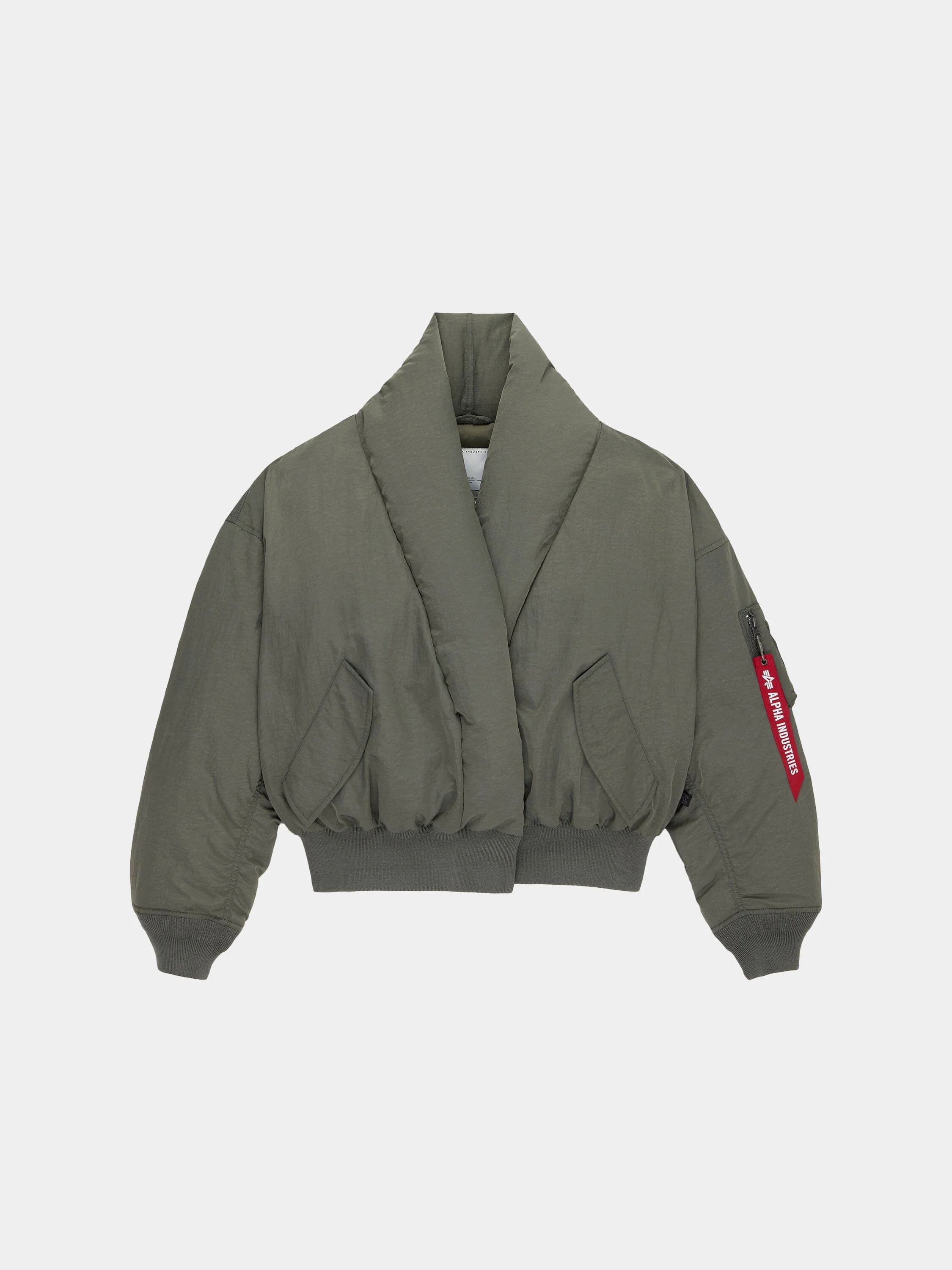 SHAWL COLLAR BOMBER JACKET WOMENS - Image 8