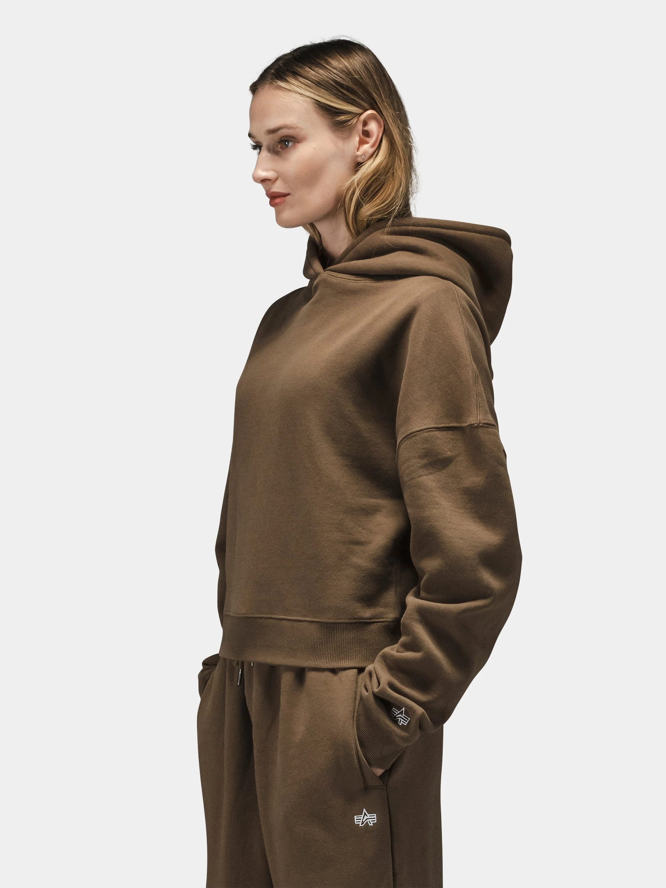 ESSENTIAL CROPPED HOODIE WOMENS - Image 3